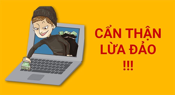 cẩn thận lừa đảo trên mạng