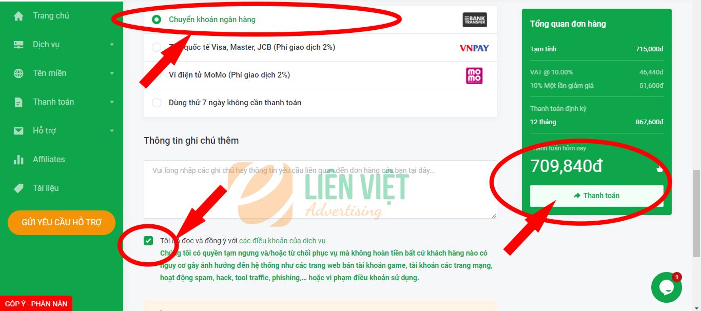 hướng dẫn mua hosting và tên miền website