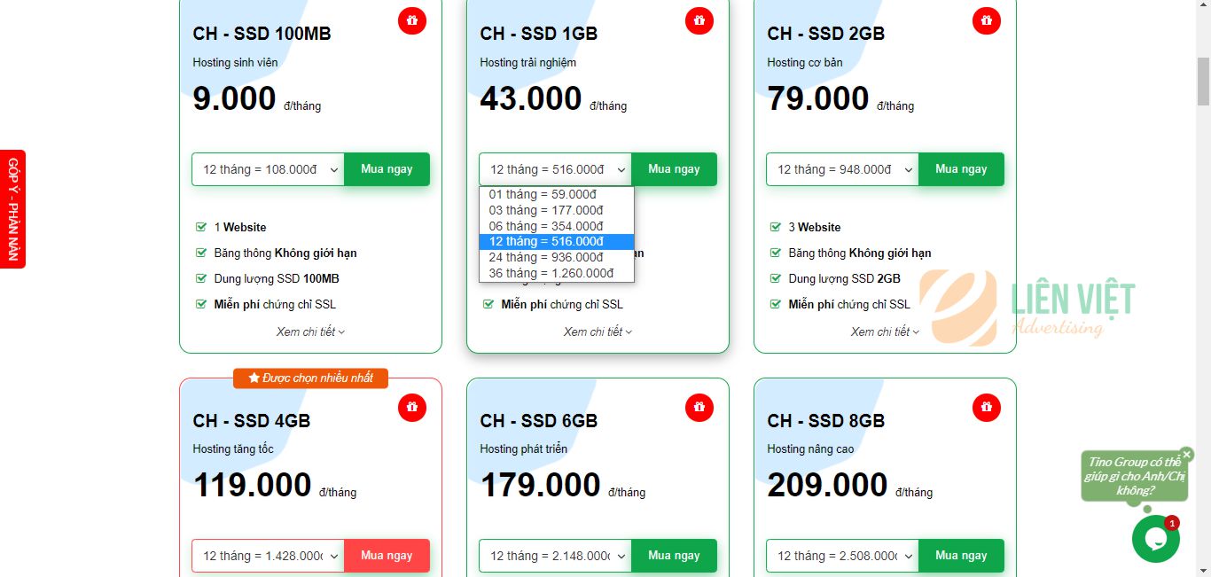 hướng dẫn mua hosting làm web wordpress
