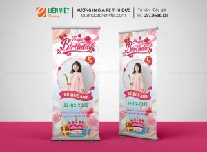 mẫu standee sinh nhật đẹp